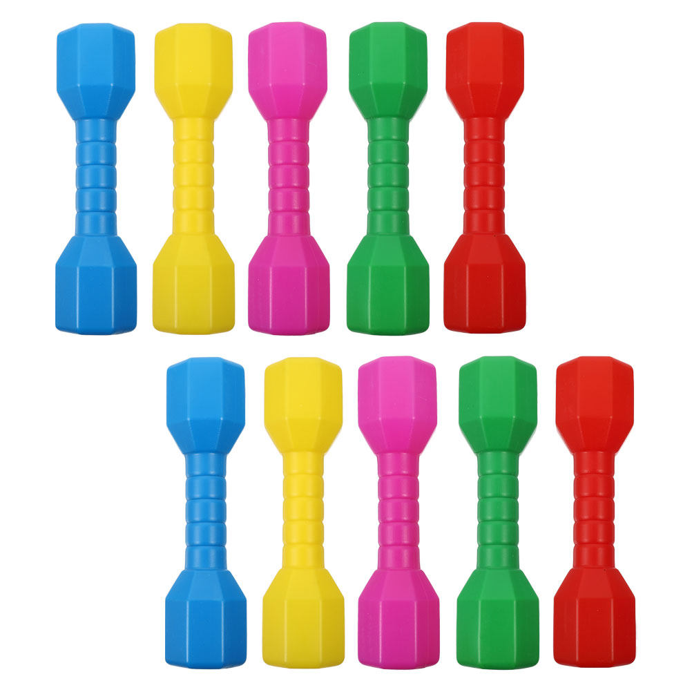 10個入り、子供用エクササイズダンベルセット。カラフルで軽量 - Dumbbell Set のレビューと価格