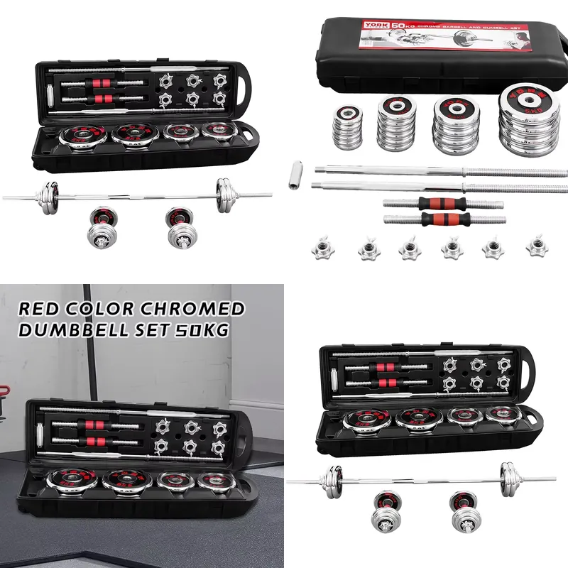 2026年製、50kg対応、調整可能な鋳鉄製ダンベルセット。 - Dumbbell Set のレビューと価格