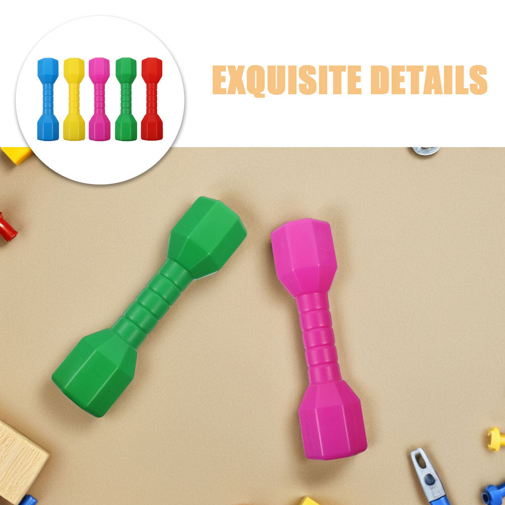 10個入り、子供用エクササイズダンベルセット。カラフルで軽量 - Dumbbell Set のレビューと価格