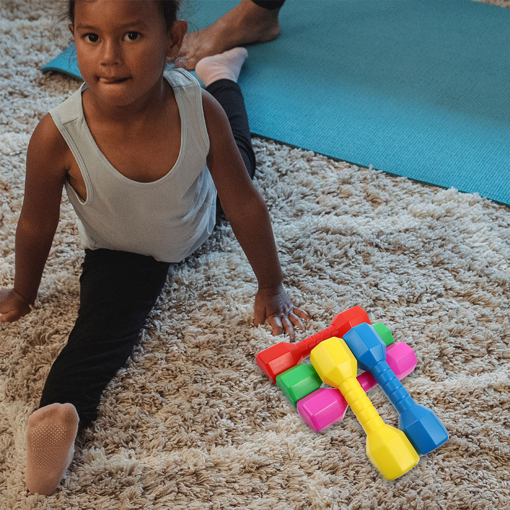 10個入り、子供用エクササイズダンベルセット。カラフルで軽量 - Dumbbell Set のレビューと価格