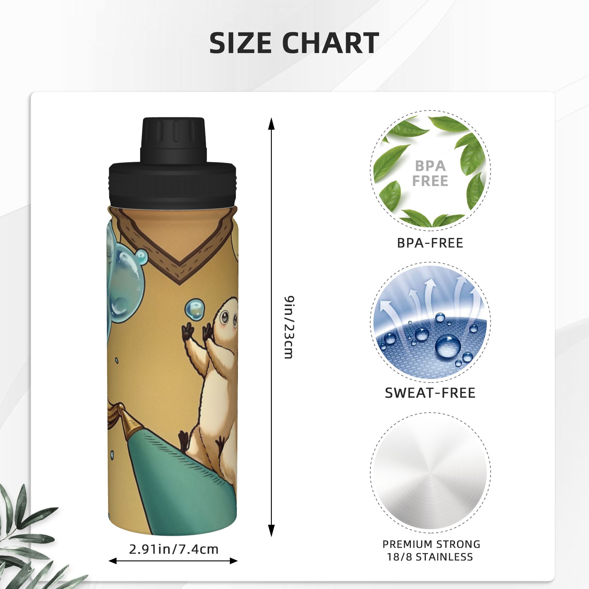 ブラッシュバディ ウィッチハット アトリエ アニメ 18オン - Sports Water Bottle Insulated のレビューと価格