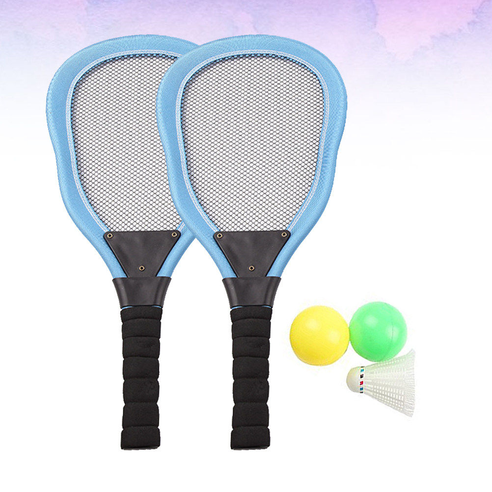 屋外スポーツ用、高級素材を使用したビーチラケット5点セット。 - Badminton Racket のレビューと価格