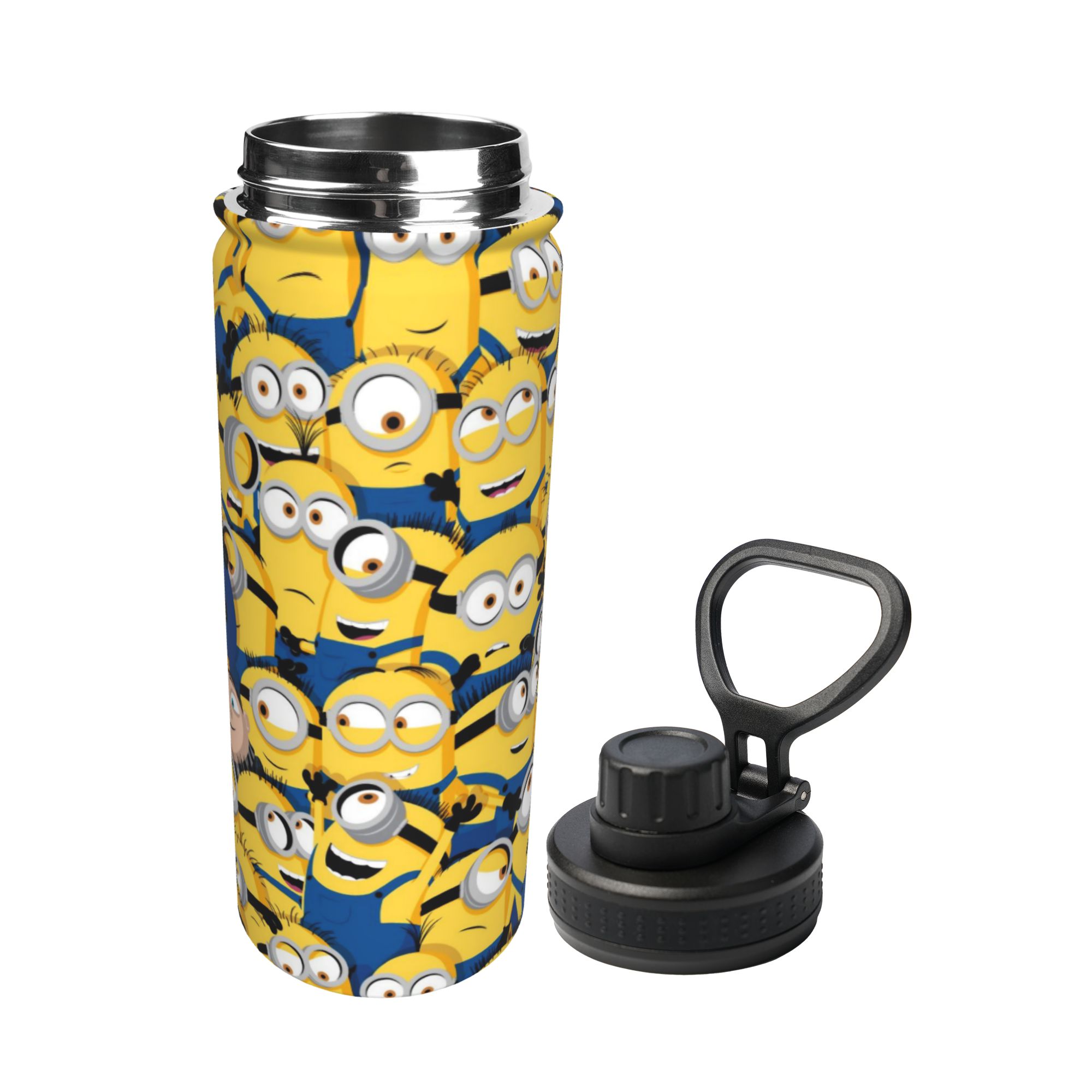 漫画M-Minions 18オンス スポーツ断熱ケトル バナ - Sports Water Bottle Insulated のレビューと価格