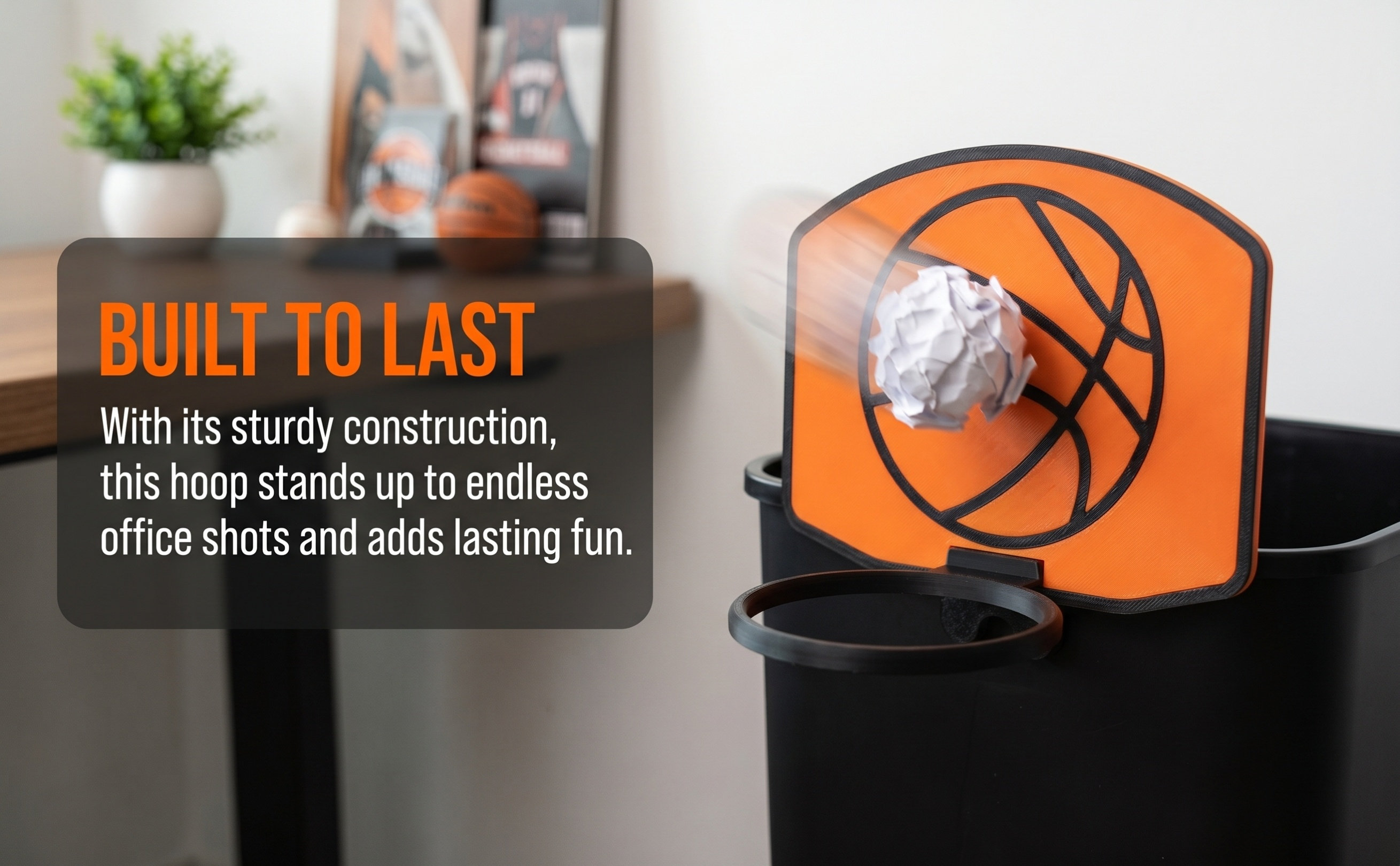 ミニバスケットボールリング付きのゴミ箱カバー。屋内、オフィス - Basketball Hoop のレビューと価格